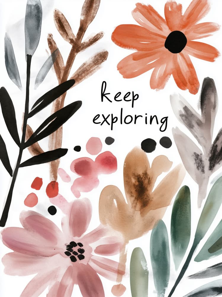 Floral Adventure by Treechild — canvas wall art