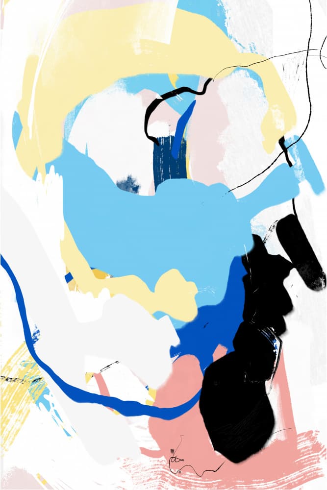 Dynamic Abstract Hues by Jilli Darling — canvas wall art
