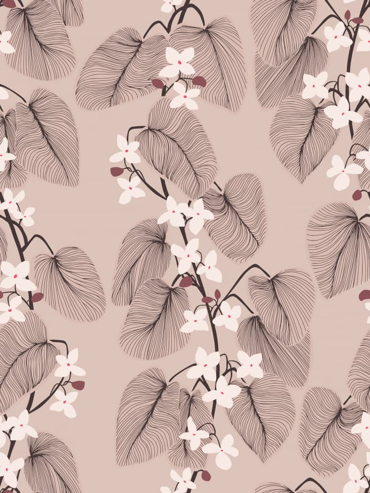 Soft Botanical Blooms by Annick — canvas wall art