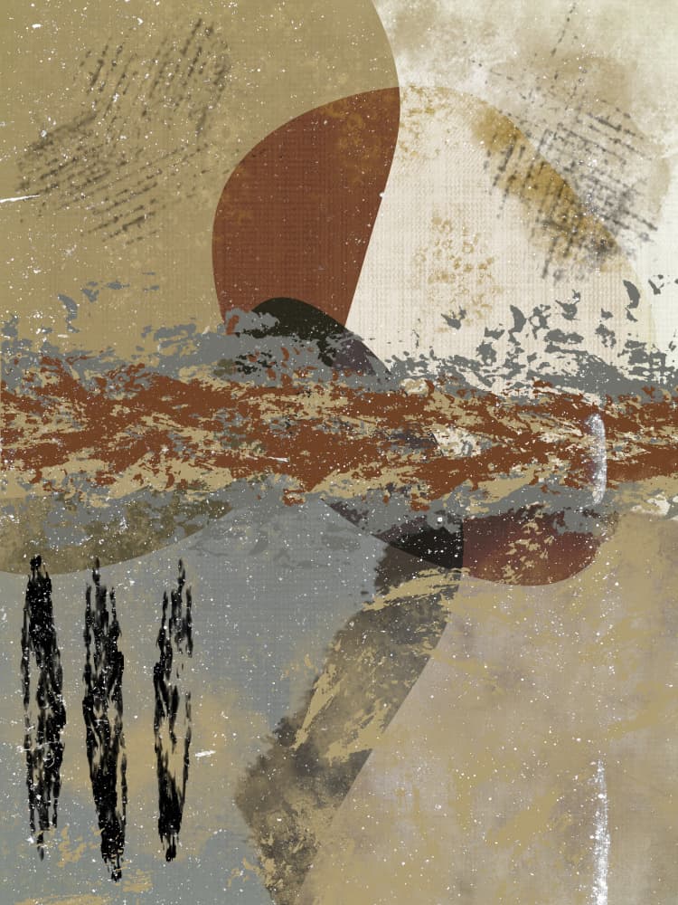 Earthy Abstract Horizon by Imaginative — canvas wall art