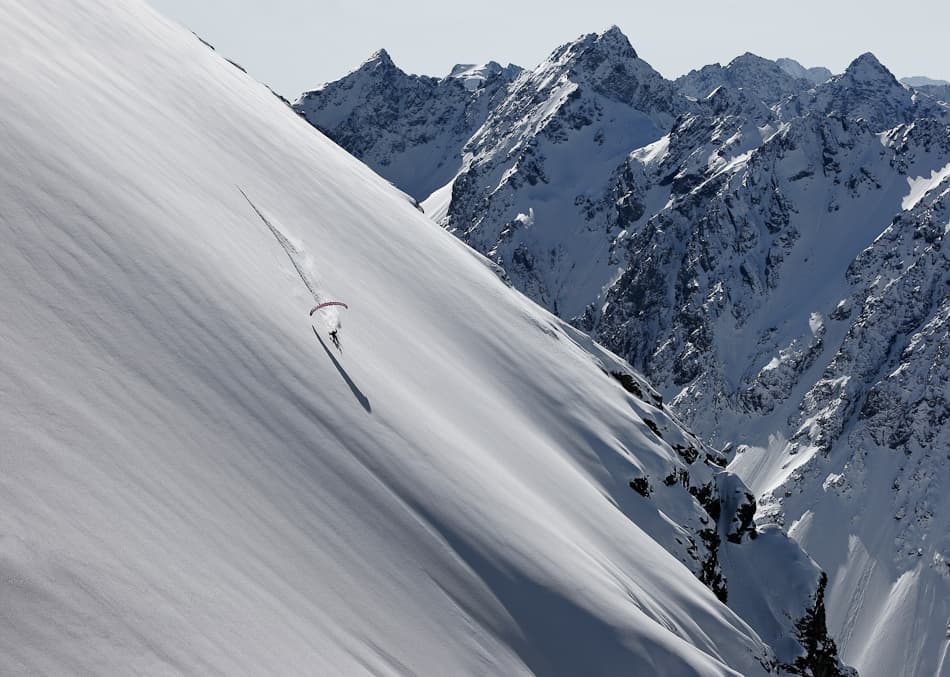 Alpine Speed Riding by Tristan Shu — canvas wall art