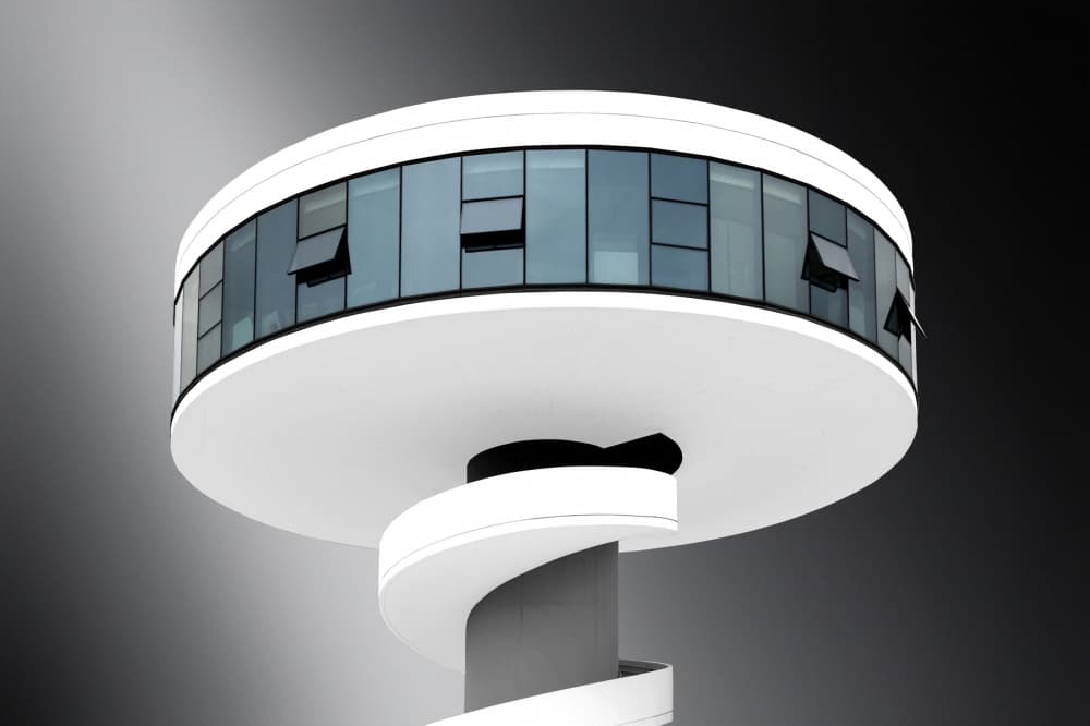 Sleek Spiral Architecture by Jorge Pimenta — canvas wall art