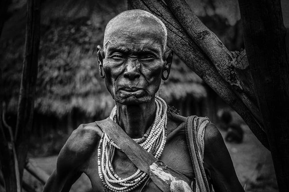 Tribal Elder Portrait by Svetlin Yosifov — canvas wall art