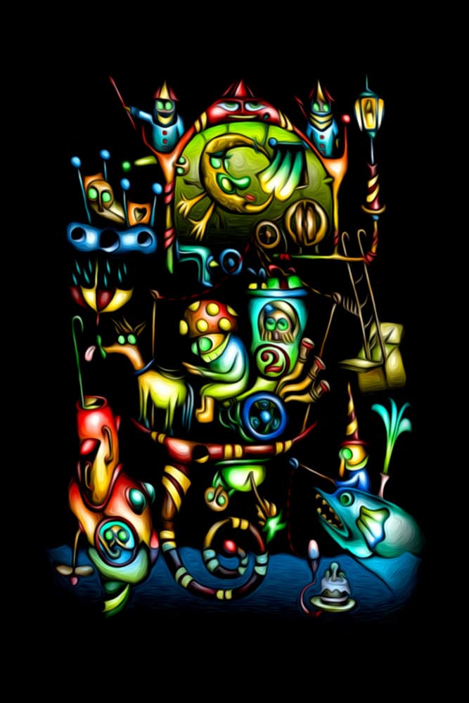 Whimsical Dream Machine by Rafal Kulik — canvas wall art