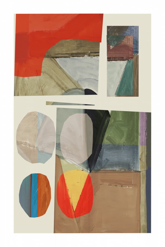 Geometric Color Collage by cartissi — canvas wall art