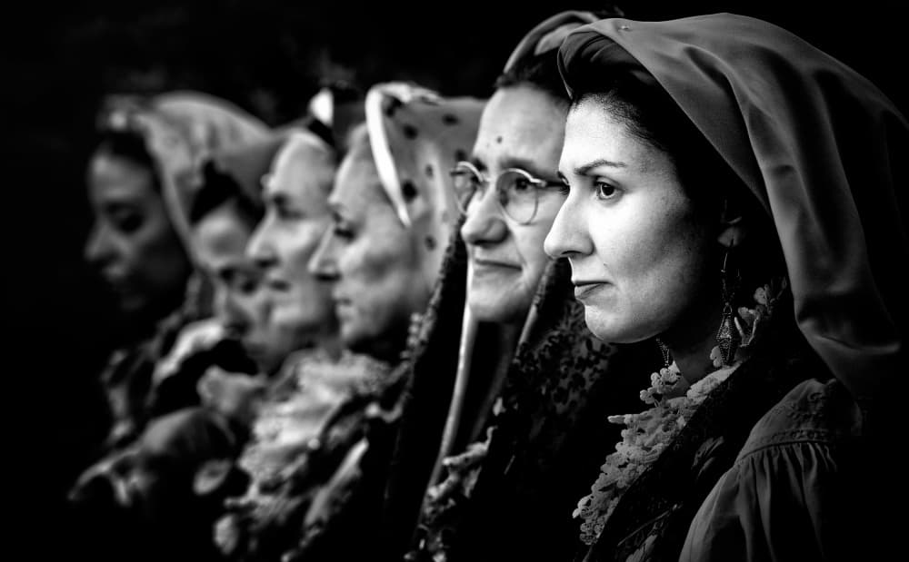 Women in Profile by Giovanni Cavalli — canvas wall art