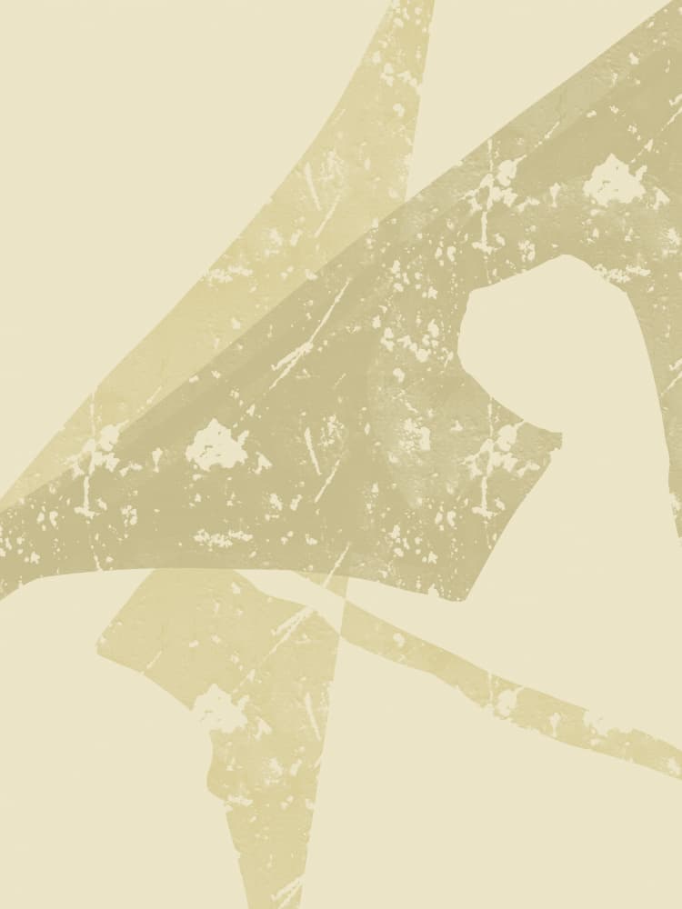 Muted Abstract Shapes by Yuli Saputra — canvas wall art