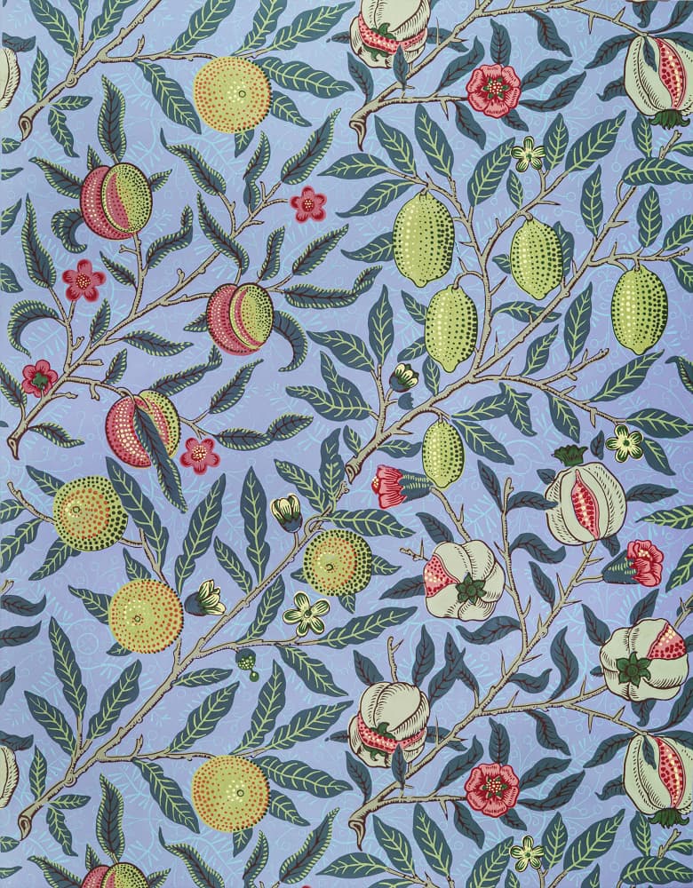 Blue Citrus by William Morris — canvas wall art