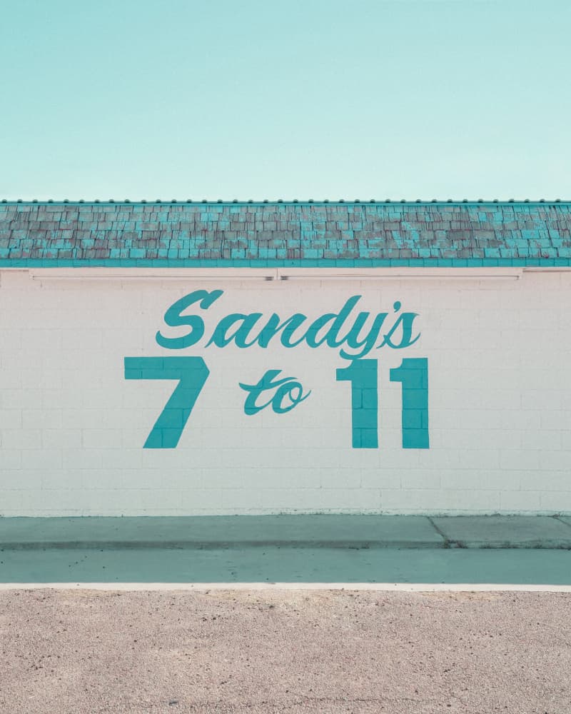 Sandy's 7 to 11 in Marfa, Texas by Tom Windeknecht — canvas wall art