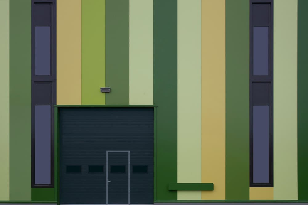 Vertical Green Stripes by Jan Niezen — canvas wall art