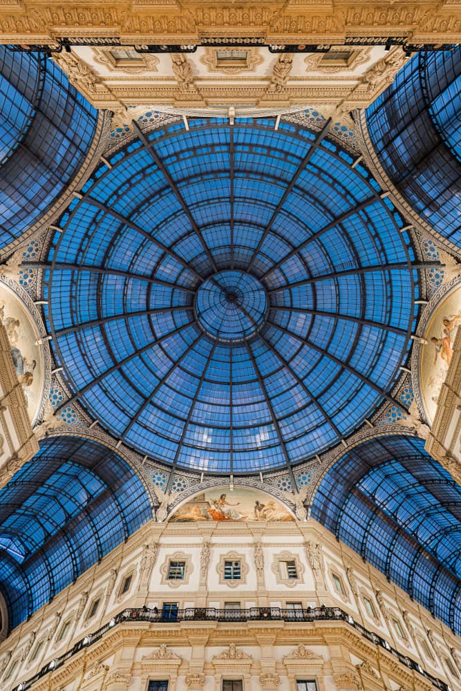 Grand Glass Dome Ceiling by Marco Tagliarino — canvas wall art