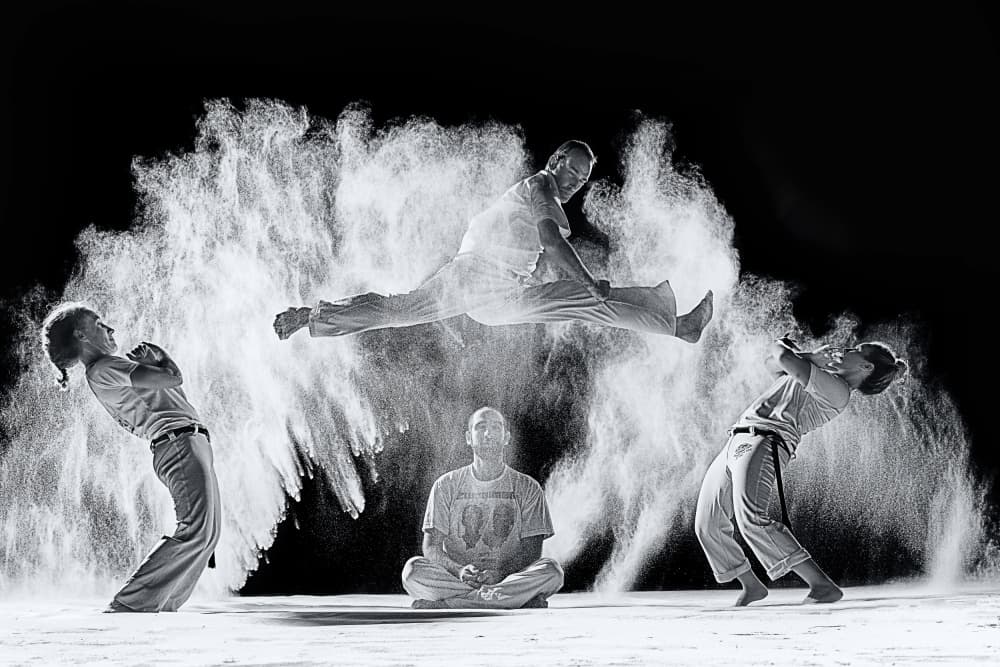Capoeira Dust Dance by Amnon Eichelberg — canvas wall art