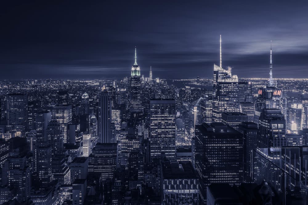 Empire State Night by Jorge Ruiz Dueso — canvas wall art