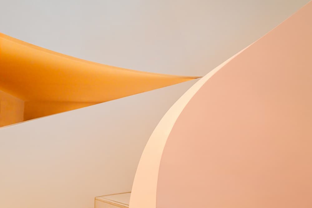 Warm Architectural Flow by konglingming — canvas wall art