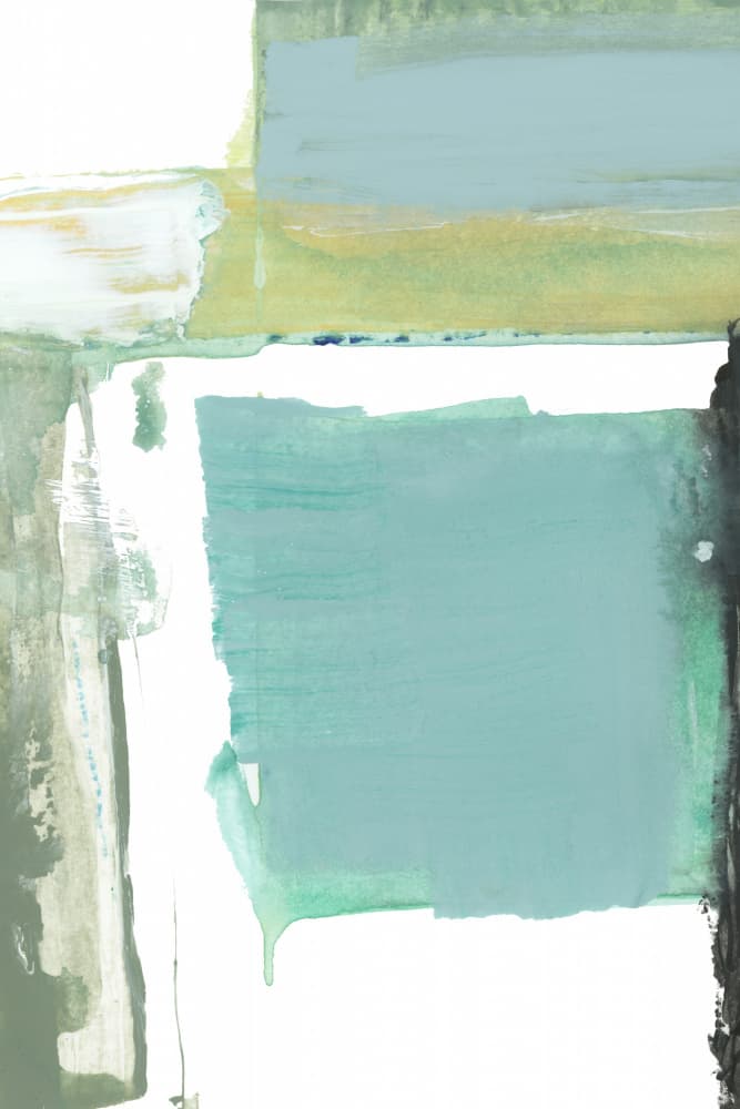 Calm Teal Green Abstract by cartissi — canvas wall art