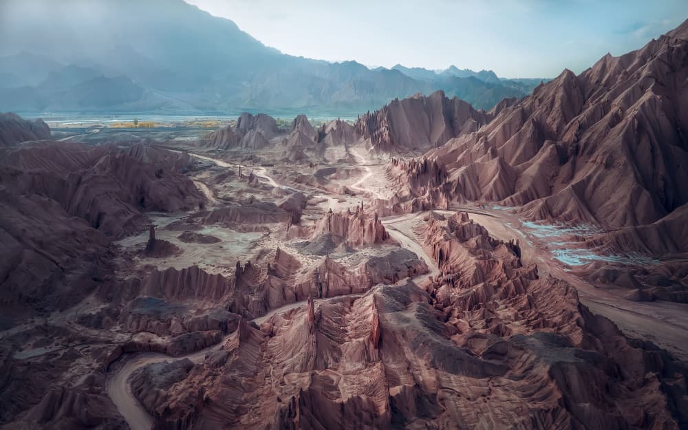 Dramatic Desert Landscape by YANGYING — canvas wall art