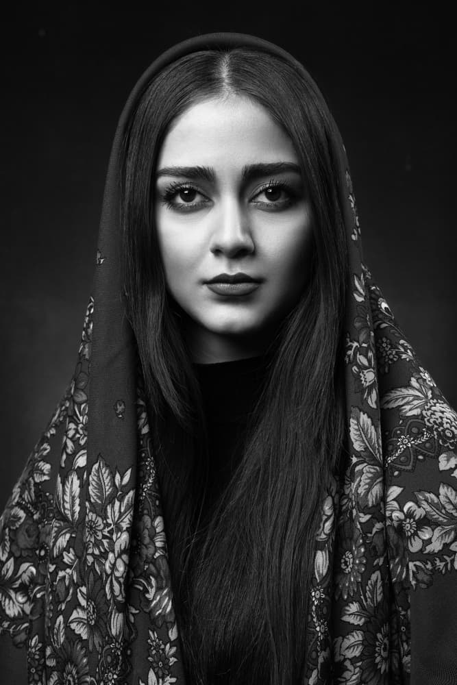 Woman With Intense Gaze by Mehdi Mokhtari — canvas wall art