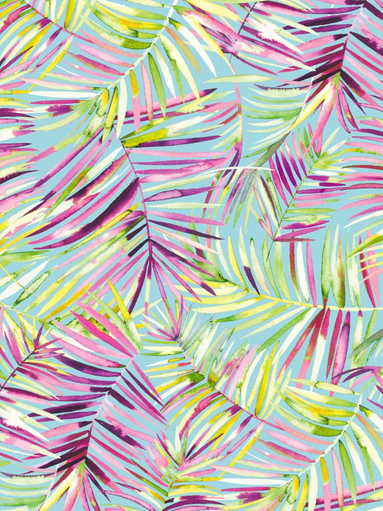 Watercolor Tropical Palms by Ninola Design — canvas wall art