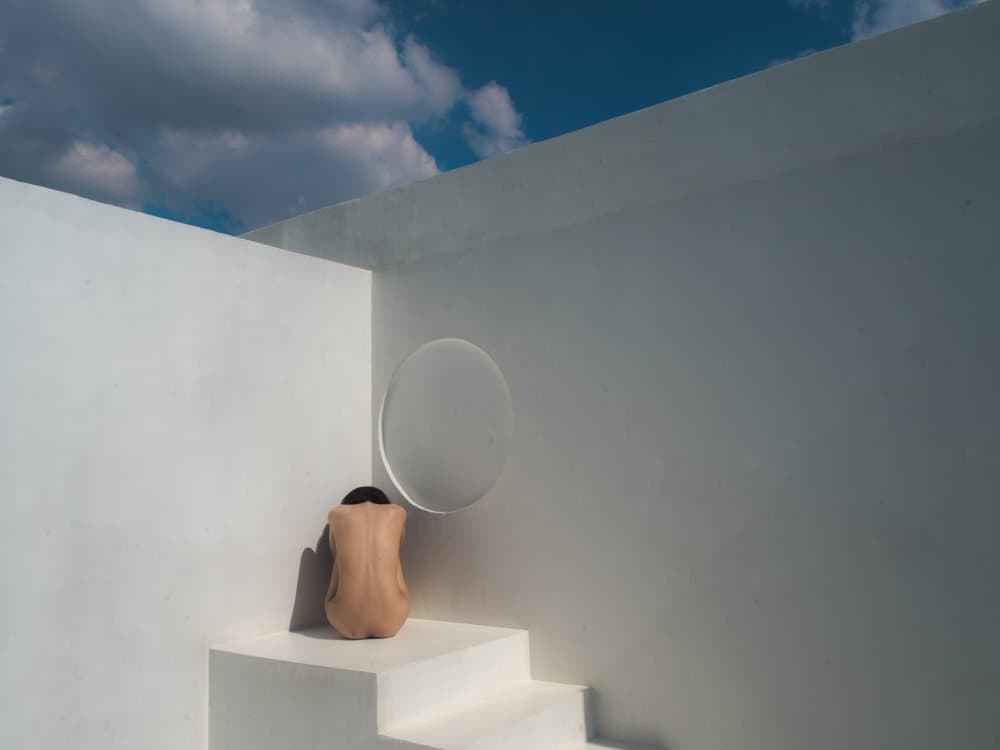 Contemplative Nude Form by Thanakorn Chai Telan — canvas wall art