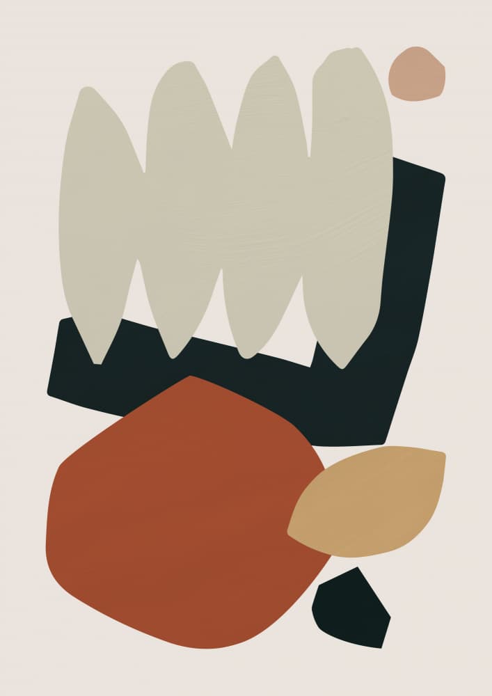 Modern Earthy Shapes by Orara Studio — canvas wall art