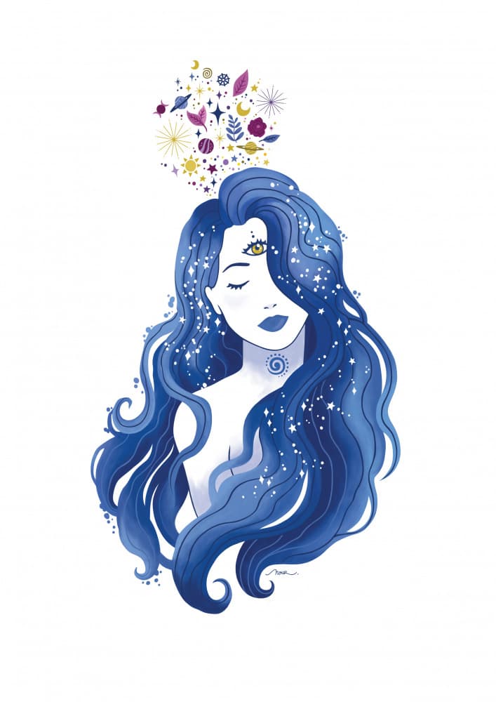 Celestial Blue Goddess