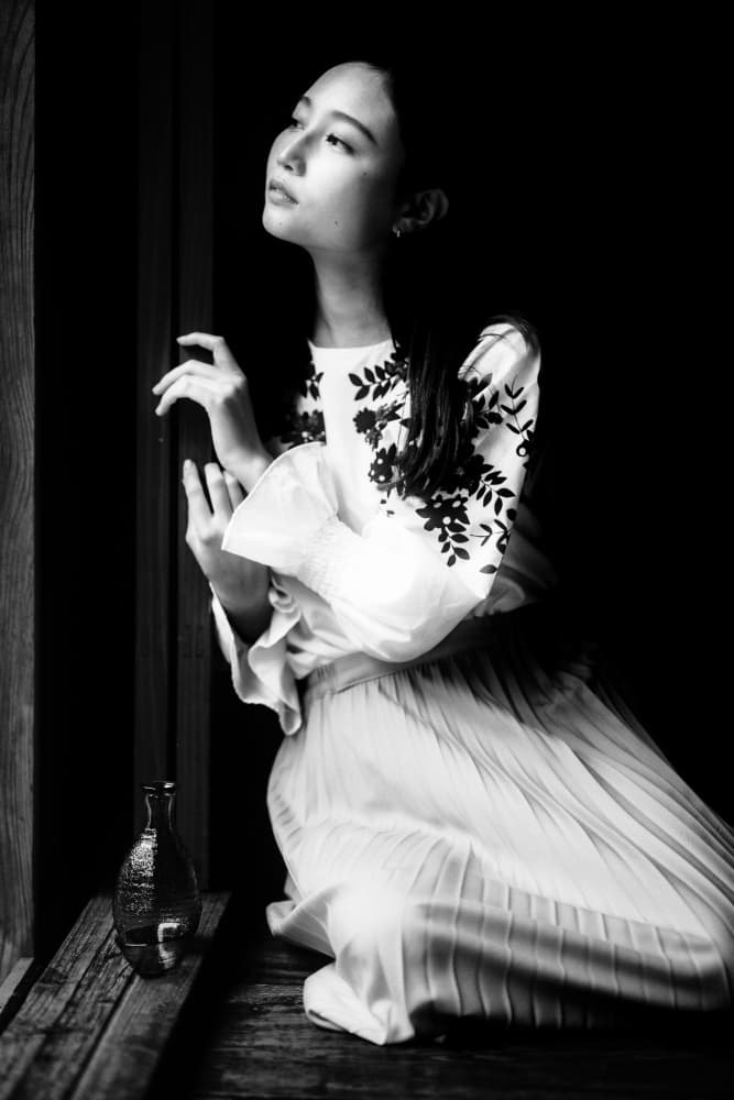 Pensive Asian Woman by Yoshihisa Nemoto — canvas wall art