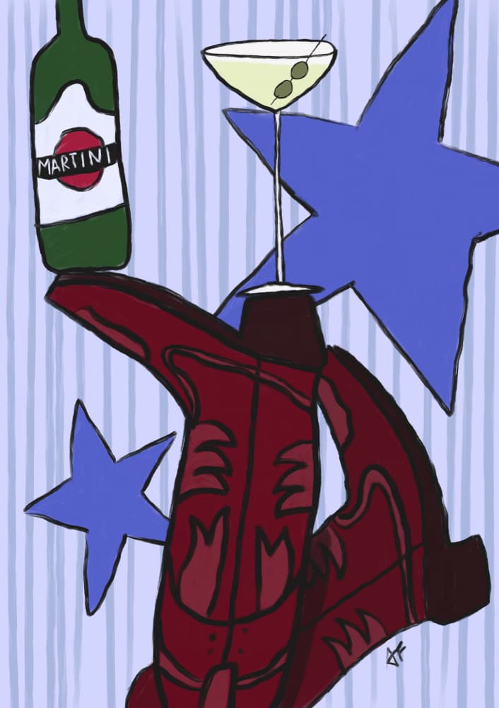 Martini Boots and Stars