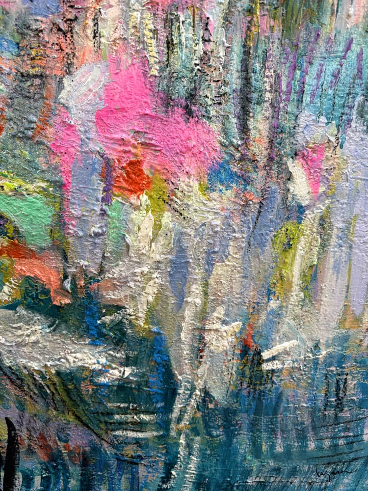Expressionist Colorful Abstract by Dorothy Fagan — canvas wall art