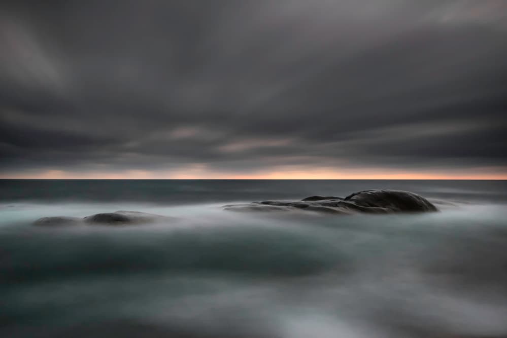 Ethereal Coastal Rocks by Christian Lindsten — canvas wall art