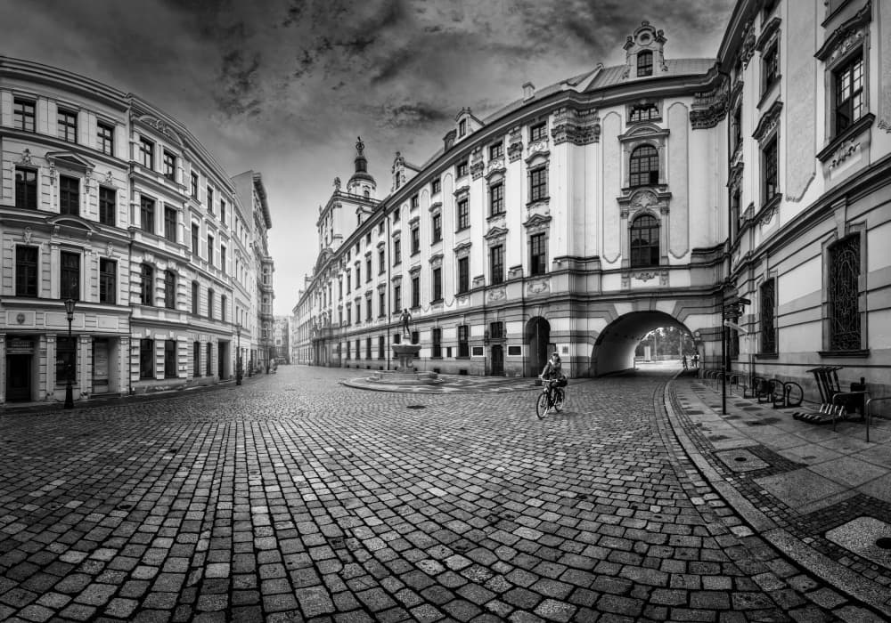 Old Town Archway Ride by Lukasz Derangowski — canvas wall art