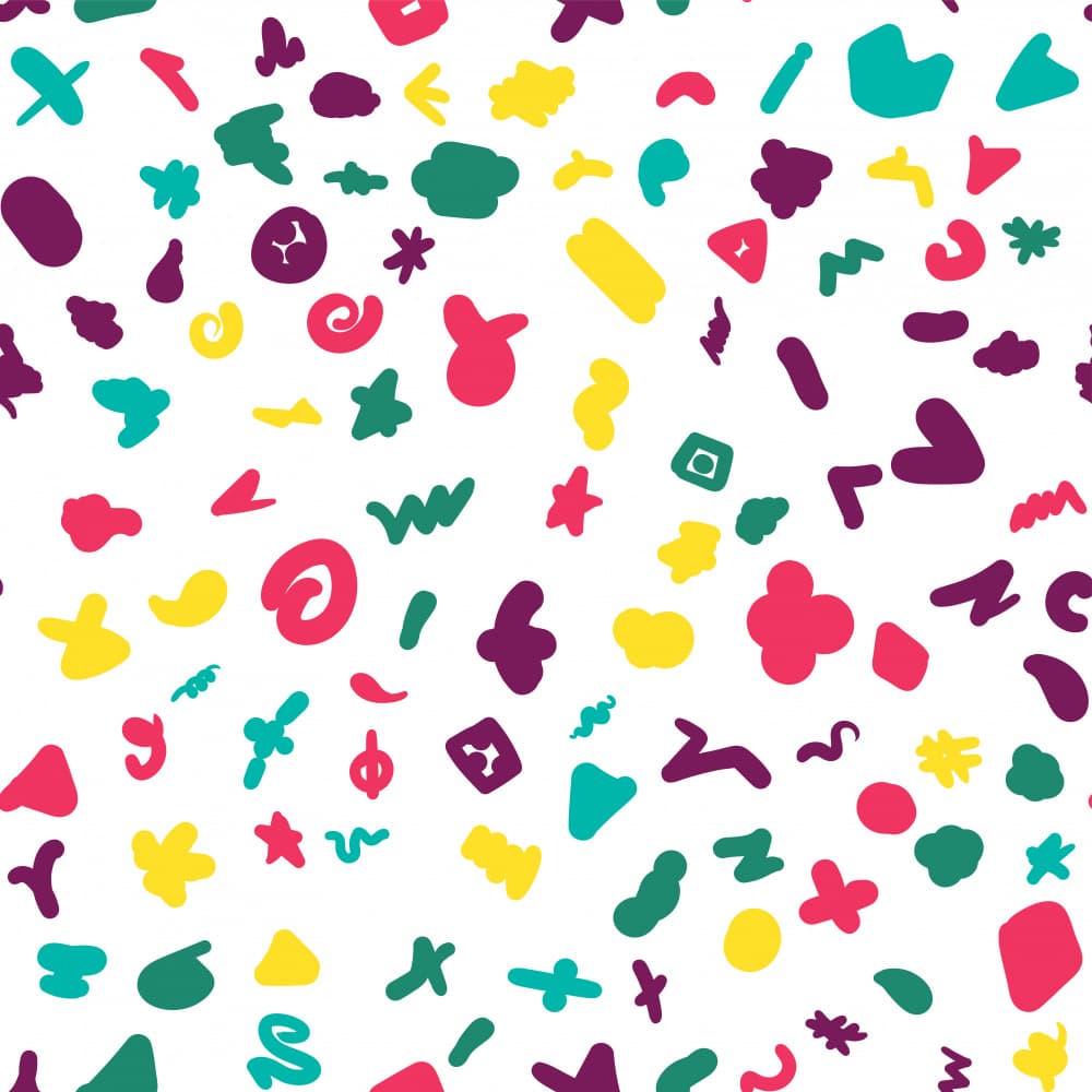 Playful Doodle Pattern by Marika Barsrsind — canvas wall art
