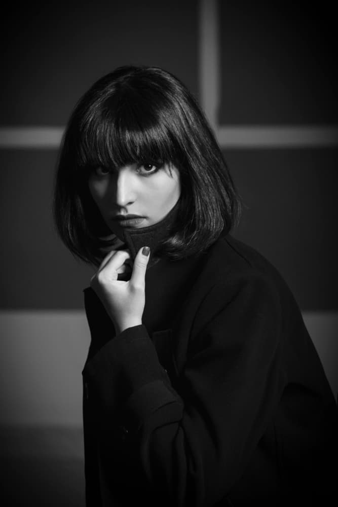 Mysterious Woman Gaze by Hamed Khosroshahi — canvas wall art