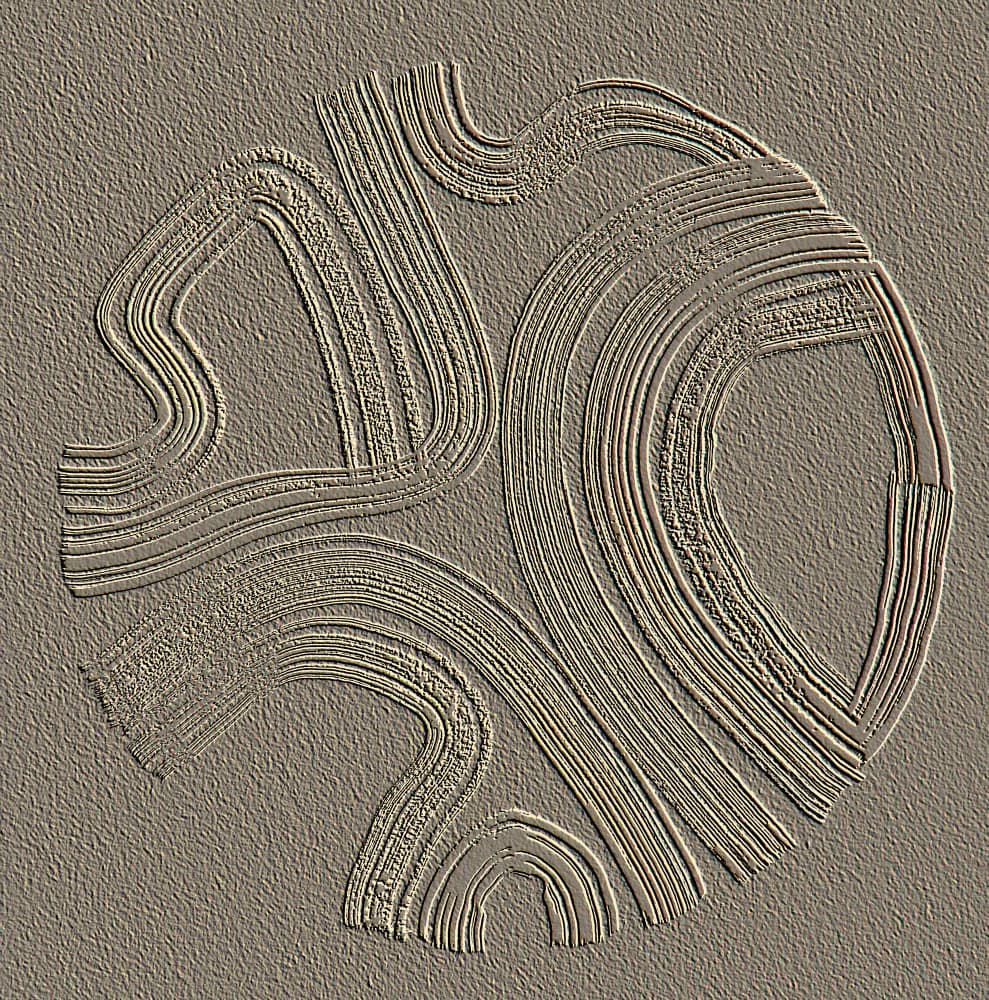 Organic Embossed Curves by Santhosh ch — canvas wall art