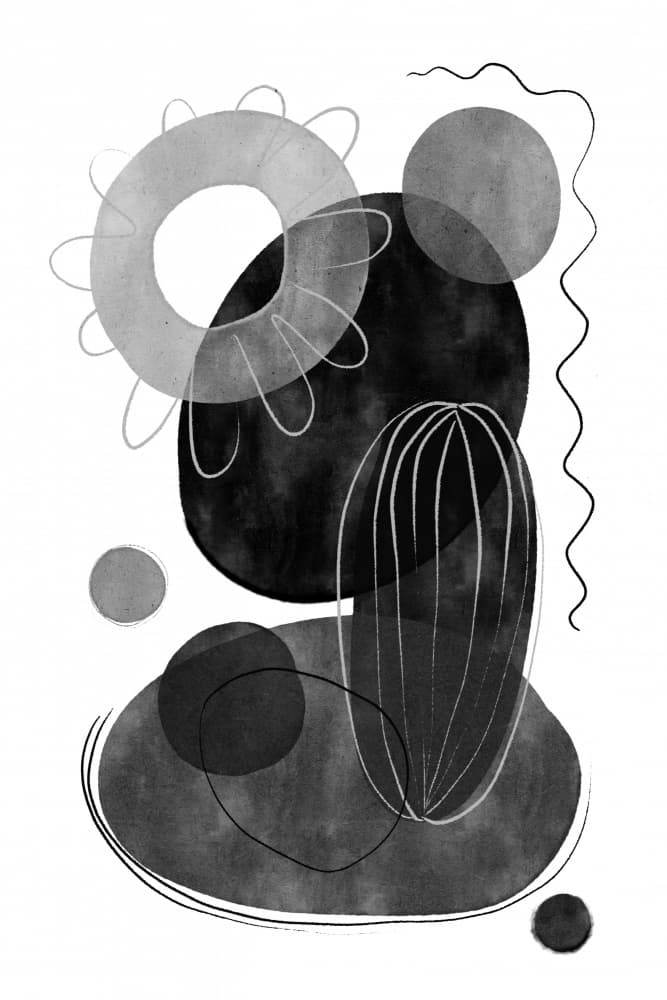 Monochrome Whimsy by Treechild — canvas wall art