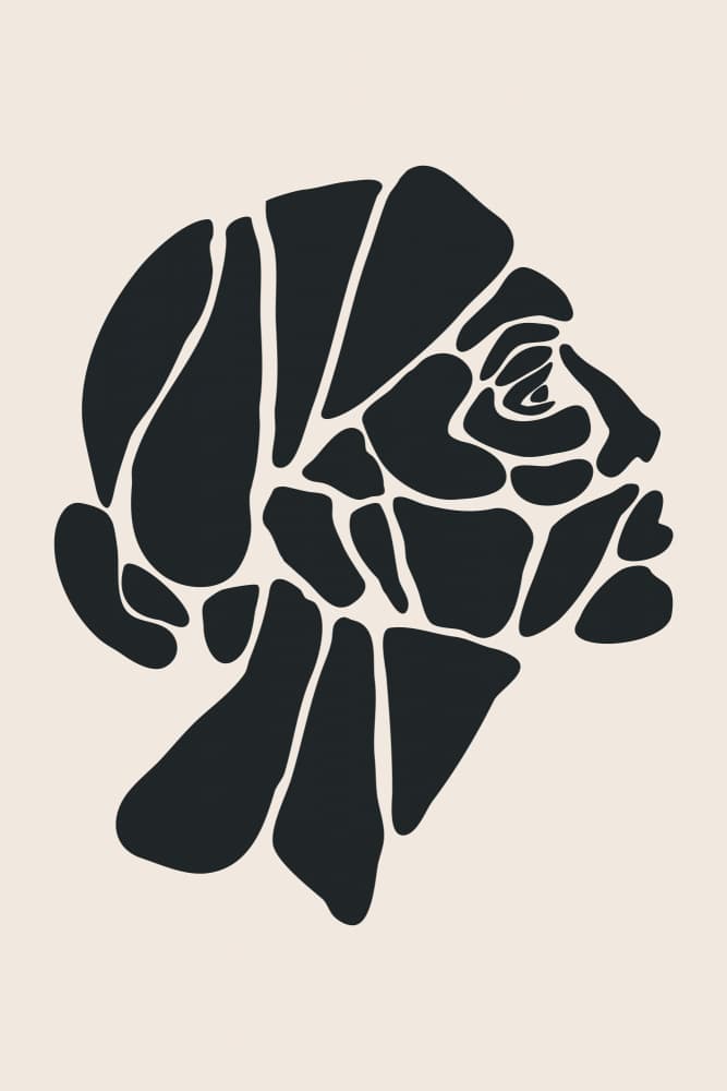 Fragmented Human Profile by jay stanley — canvas wall art