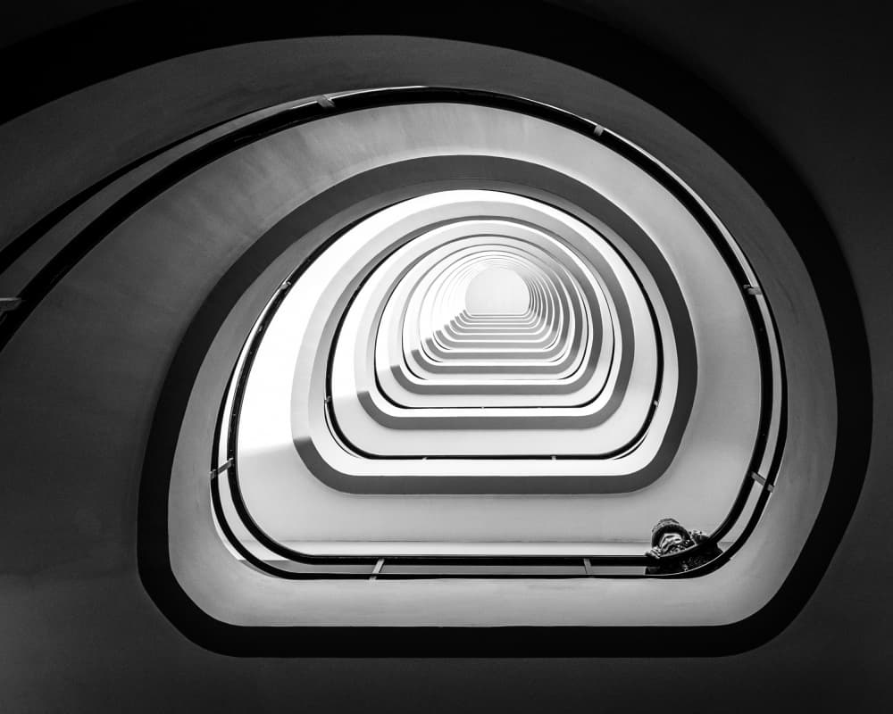 Modern Architectural Depth by Sofie Steenhoudt — canvas wall art