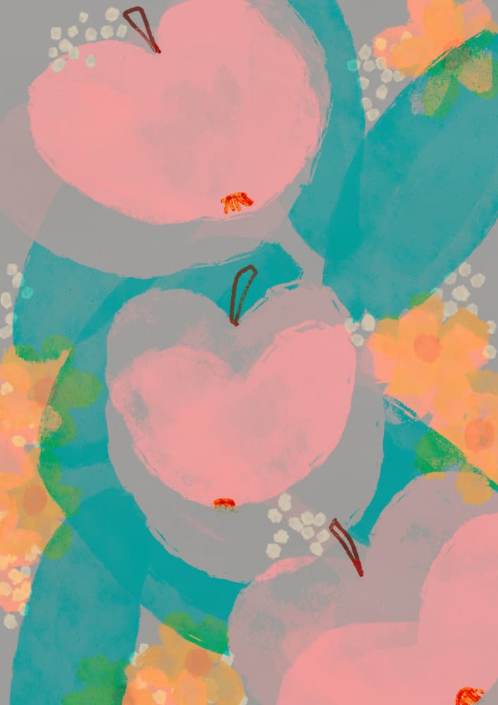 Pinkapples by Treechild — canvas wall art
