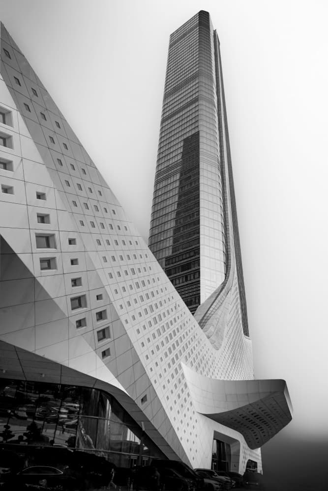 Sleek City Architecture by Yuanwei Zuo APA — canvas wall art