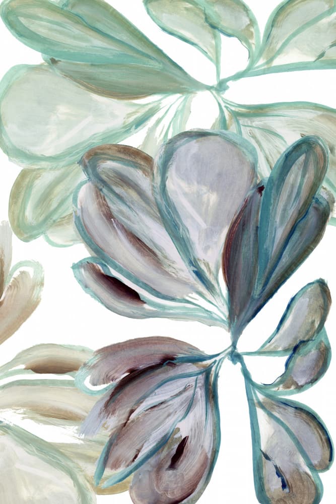 Flowing Abstract Leaves by cartissi — canvas wall art