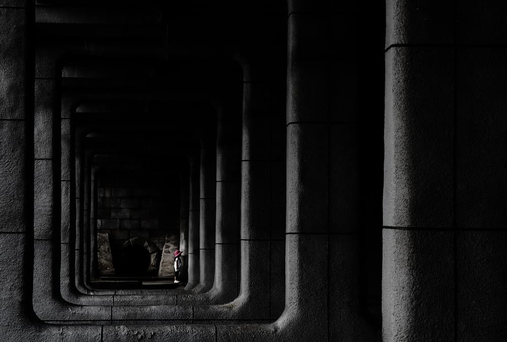 Deep Tunnel Solitude by Keisuke Ikeda @ blackcoffee — canvas wall art