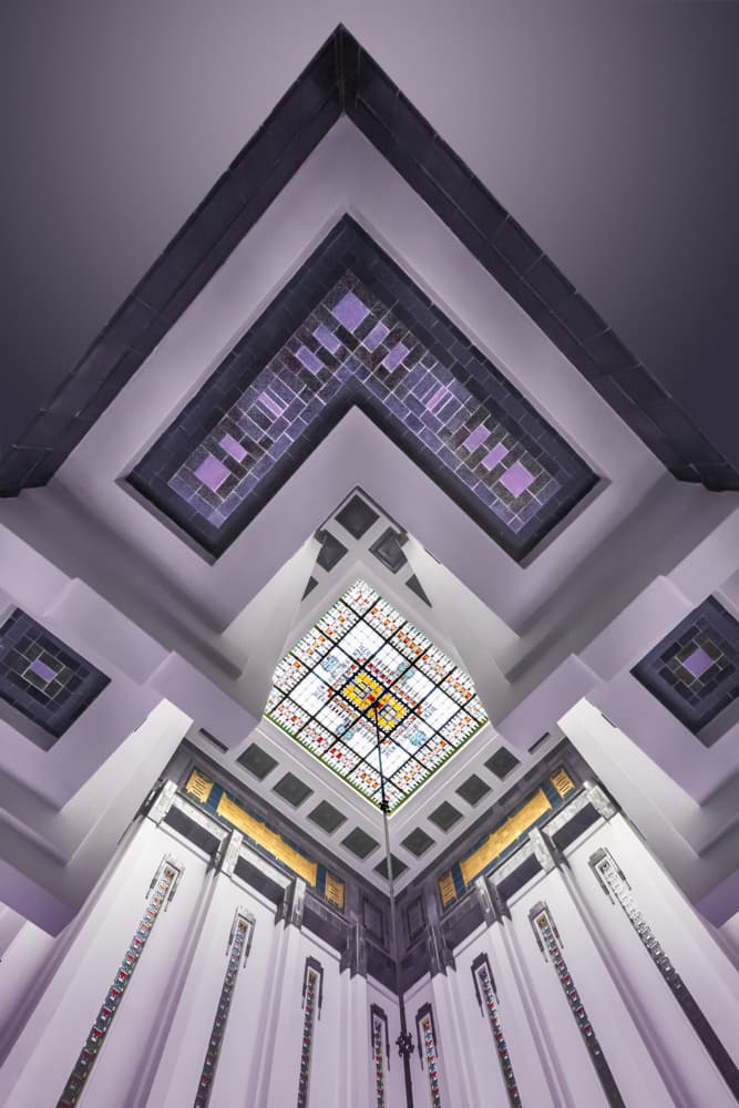 Art Deco Ceiling Symmetry by Greetje van Son — canvas wall art