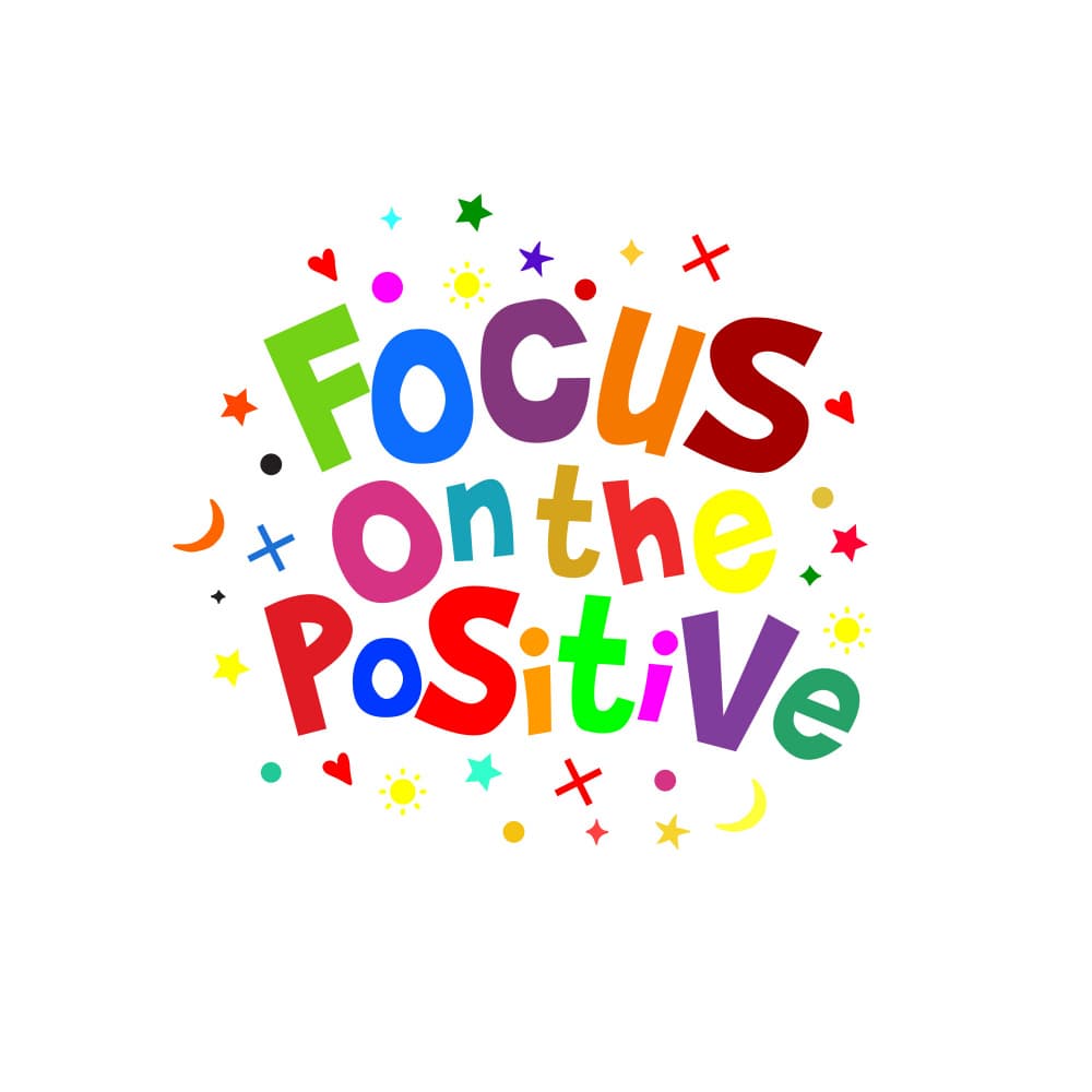 Focus on the positive by Baobab Print store — canvas wall art