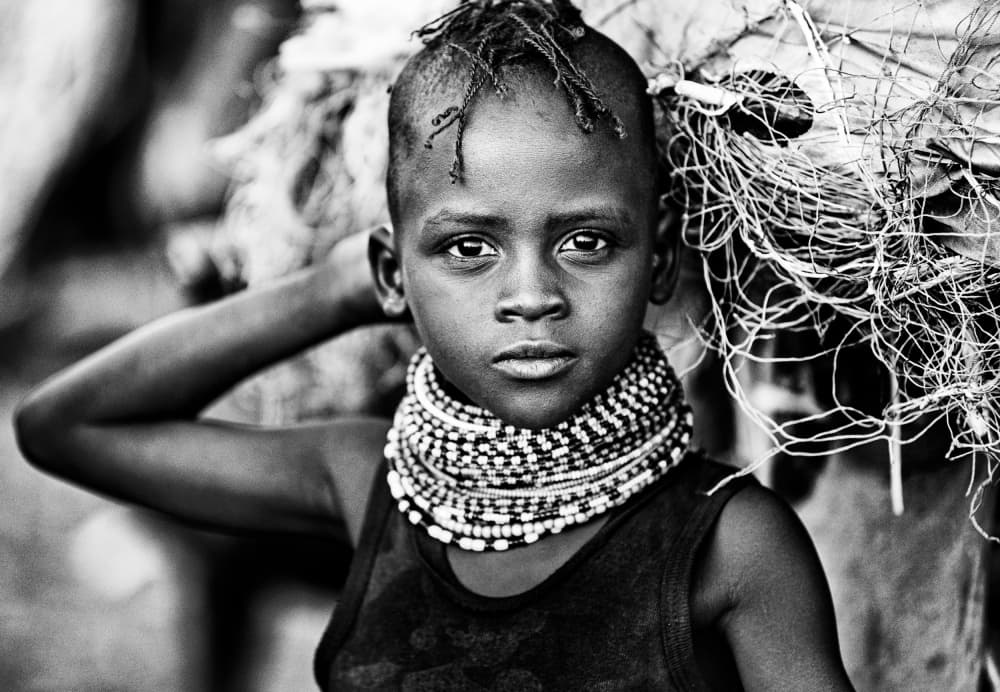 Young African Gaze by Joxe Inazio Kuesta Garmendia — canvas wall art