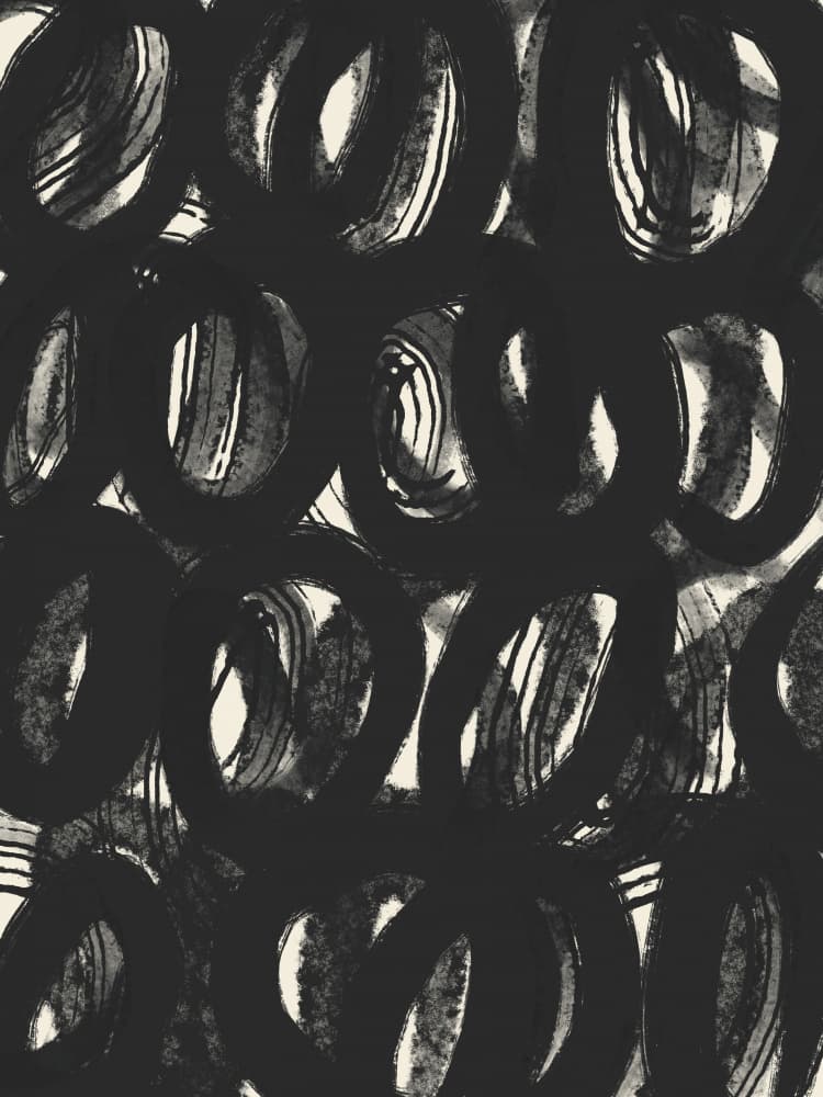 Abstract Circle Pattern by Little Dean — canvas wall art