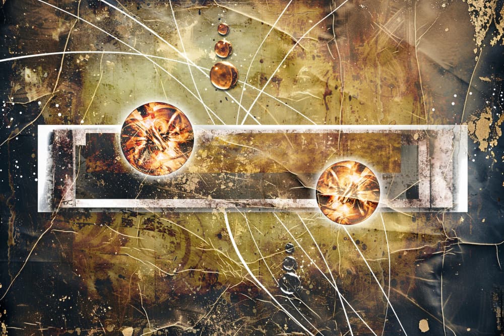 Abstract Golden Glow by Rafal Kulik — canvas wall art