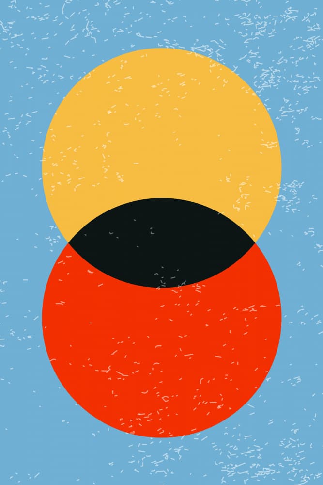 Geometric Solar Eclipse by jay stanley — canvas wall art
