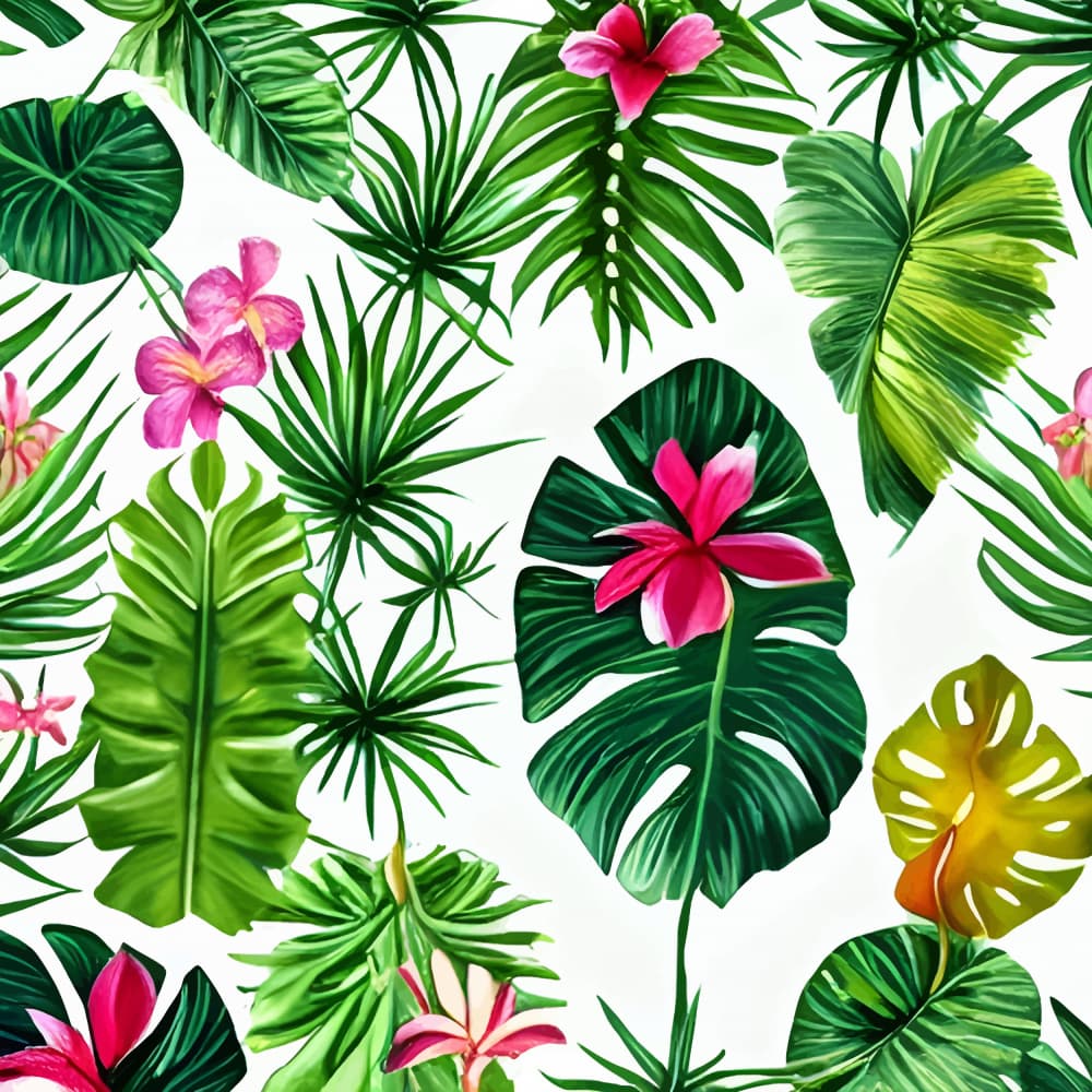 Lush Tropical Flora