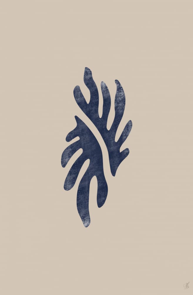 Deep Blue Botanicals by Anne-Marie Volfova — canvas wall art