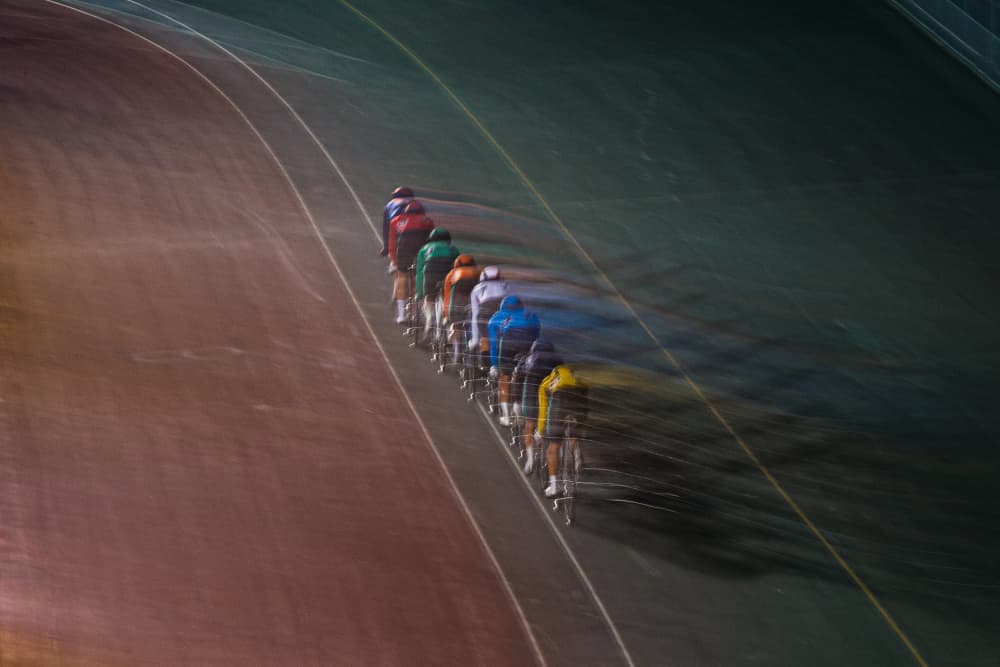Velodrome Speed Blur by 山下泰史 — canvas wall art