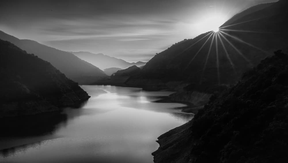 Serene Mountain Lake by NanZ — canvas wall art